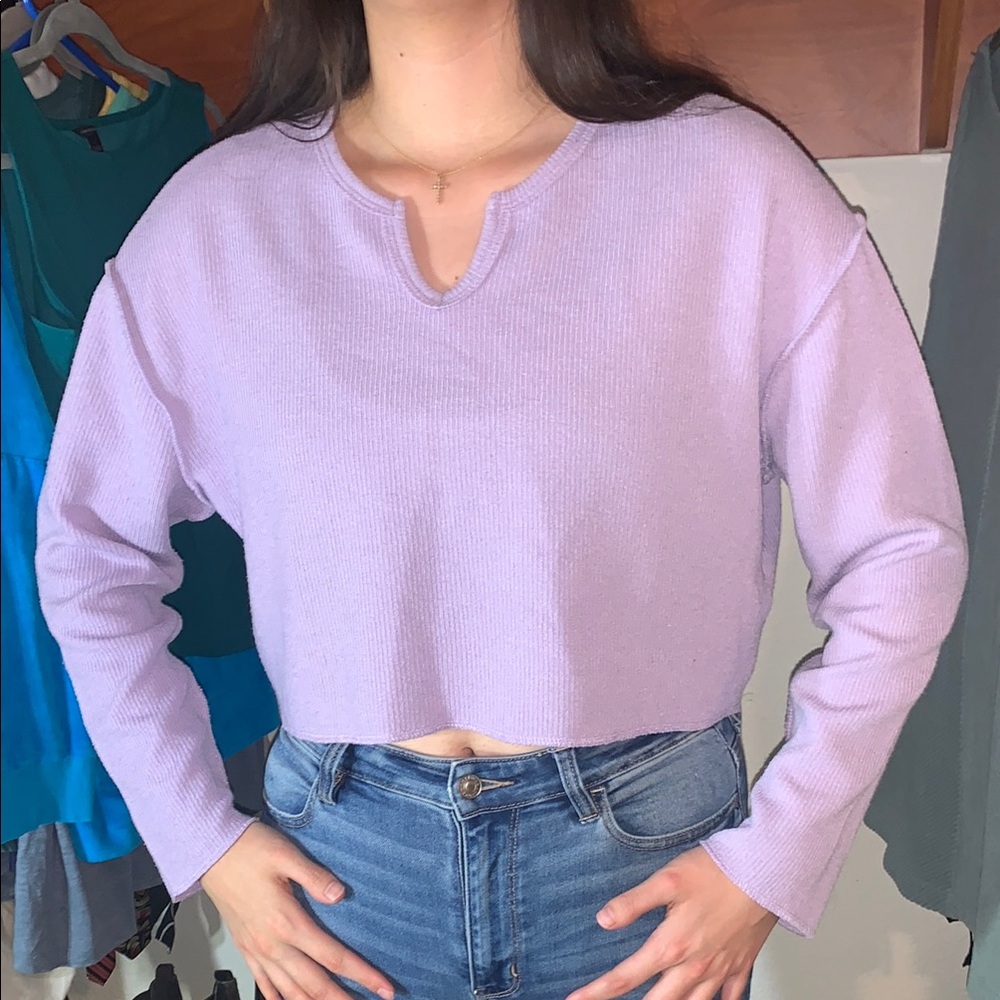 Urban Outfitters Lavender Knit Women's Medium Top